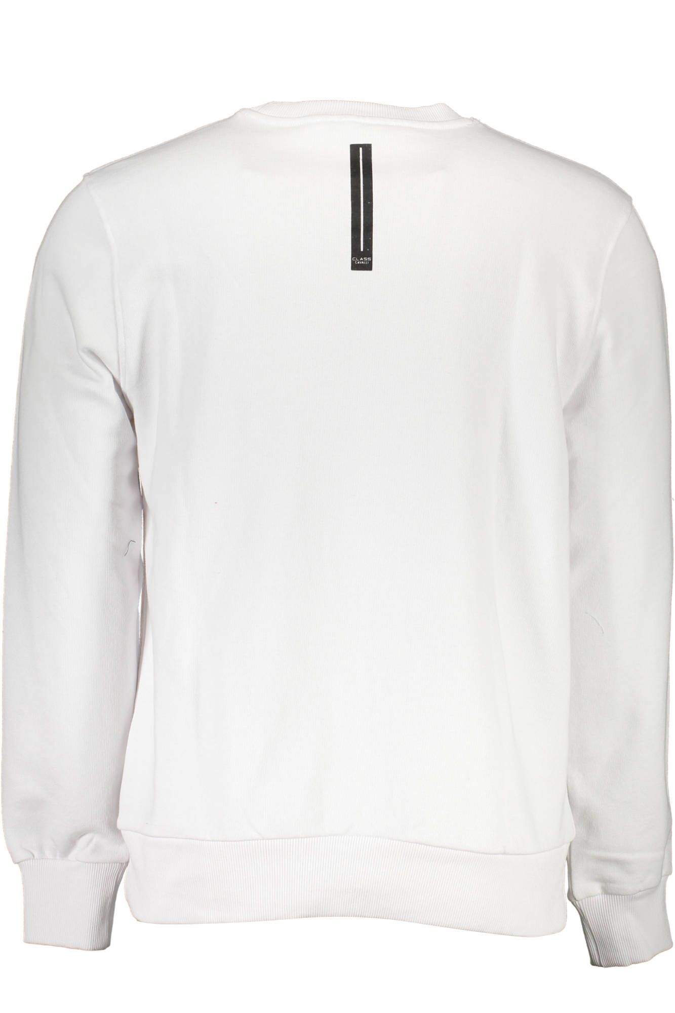 Cavalli Class White Cotton Sweatshirt