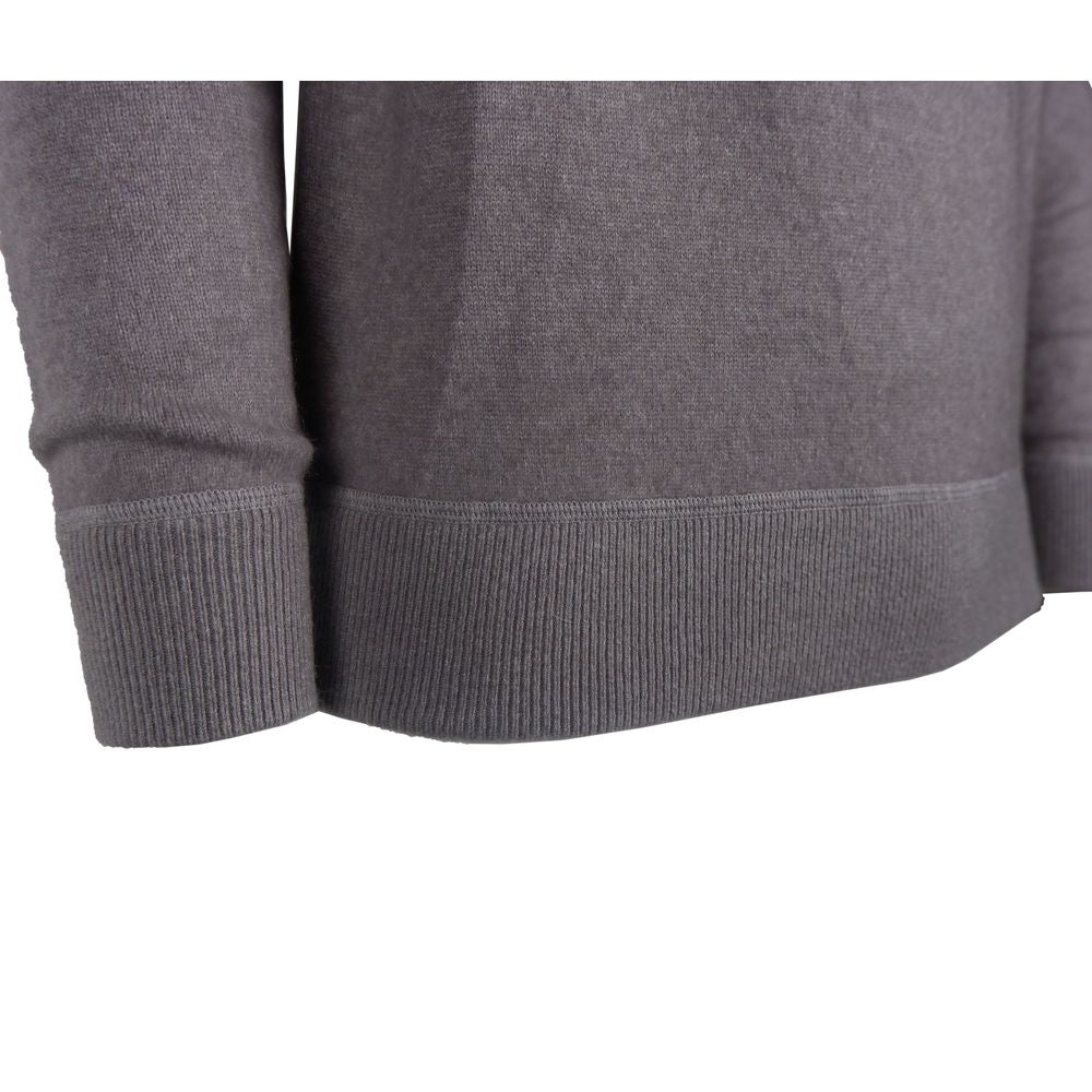 Emilio Romanelli Gray Cashmere Men Sweater