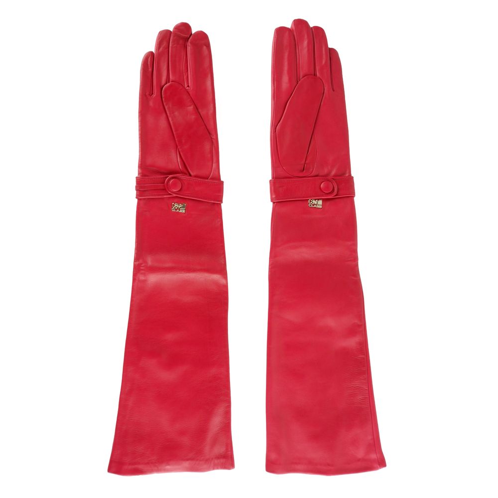 Cavalli Class Red Lambskin Glove