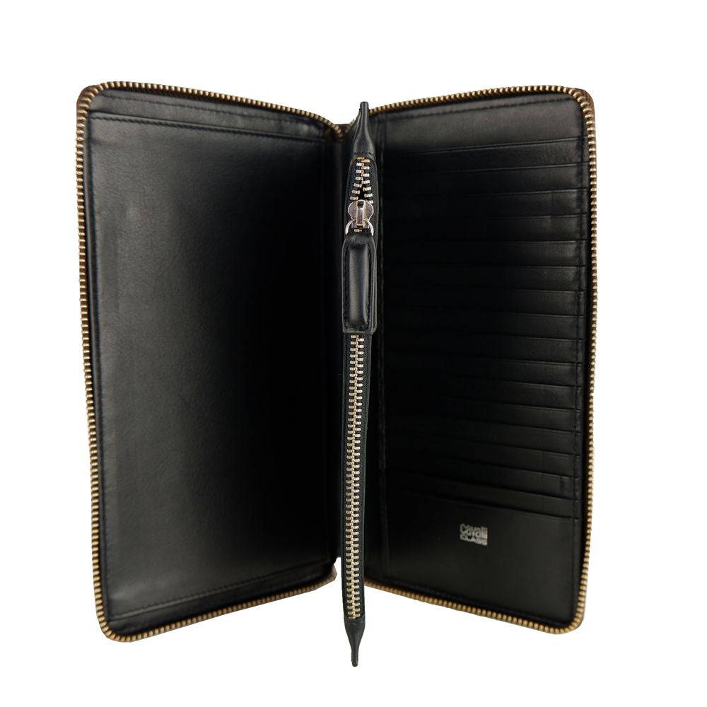 Cavalli Class Brown Leather Wallet