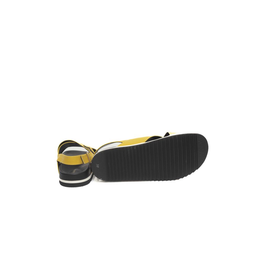 Cerruti 1881 Yellow Calfskin Sandal