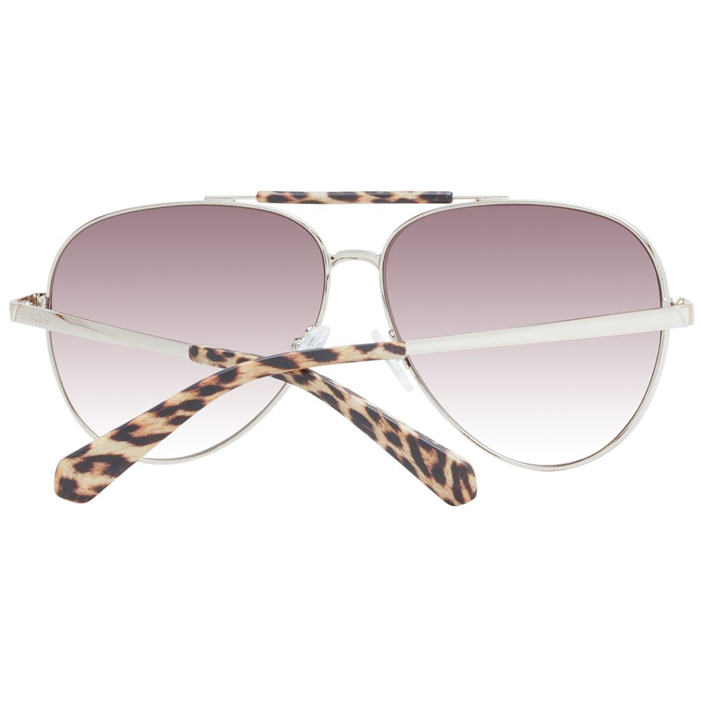 Guess Brown Metal Sunglasses