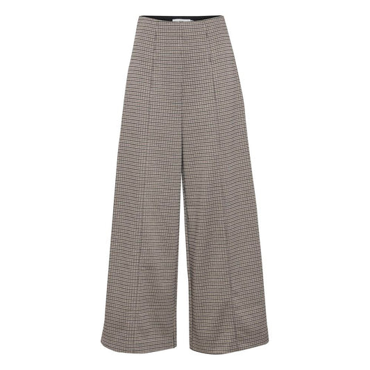 ICHI Beige Polyester Pant