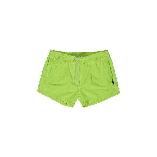 Hamaki-Ho Yellow Polyester Swim Shorts