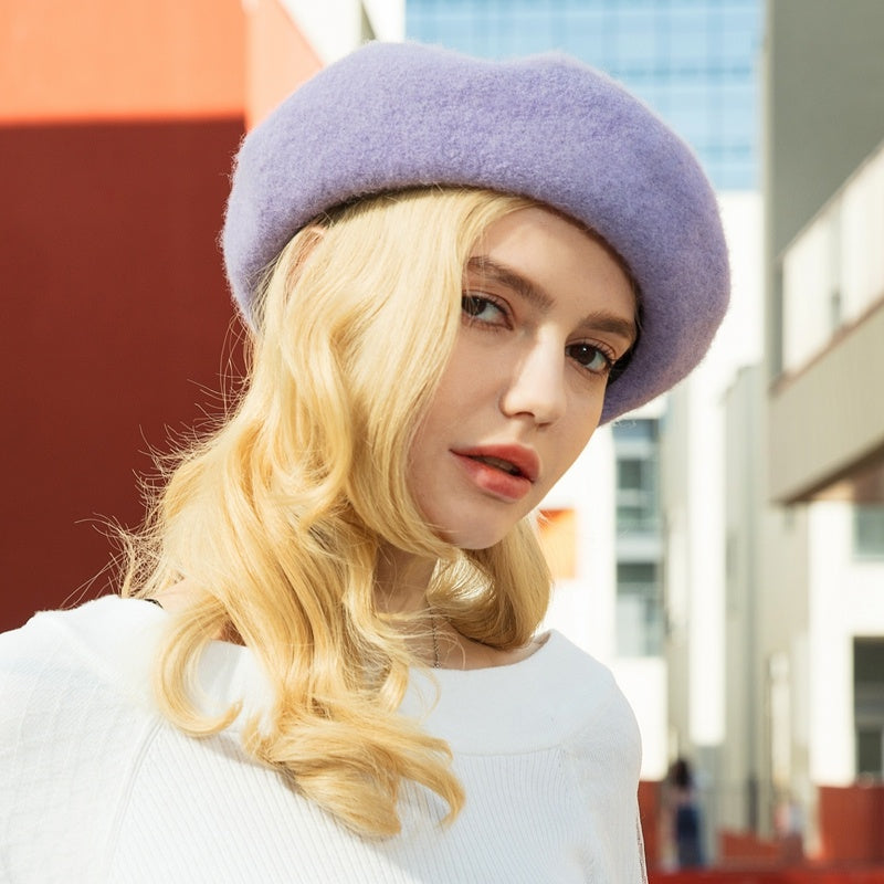Thickened And Plush Enlarged Hood Elastic Sweatband Beret