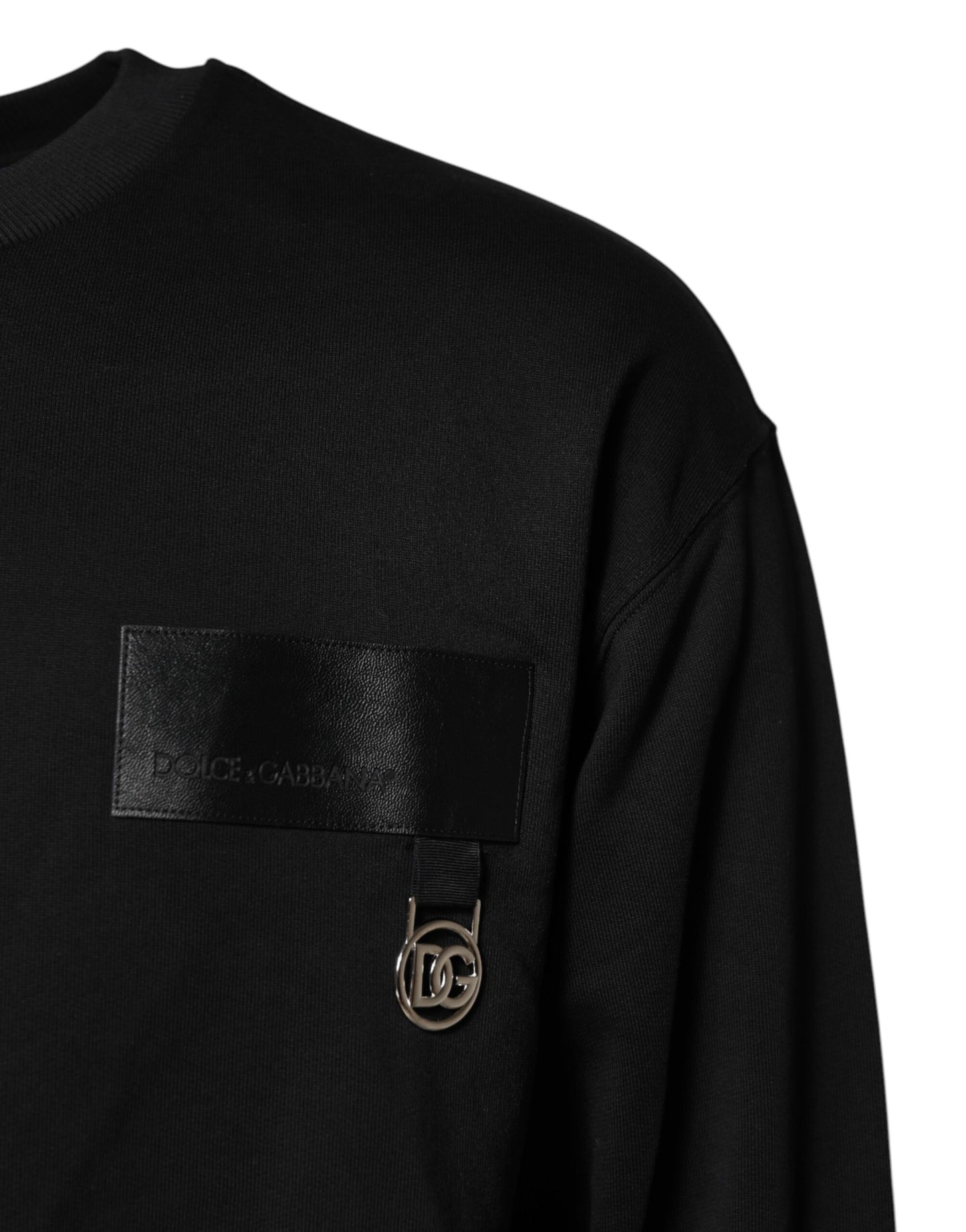 Dolce & Gabbana Black DG Logo Crew Neck Sweatshirt Sweater