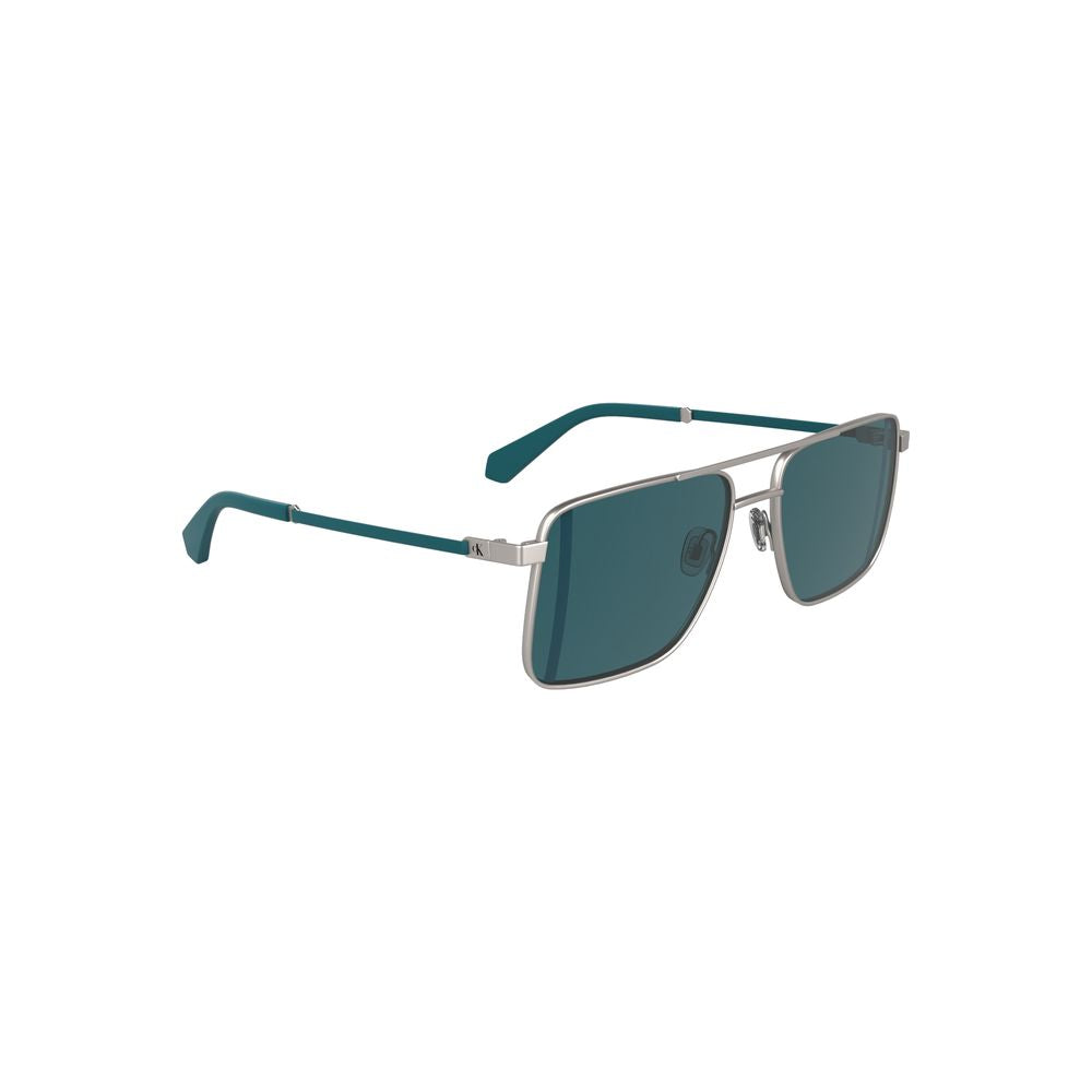 Calvin Klein Gray Metal Sunglass
