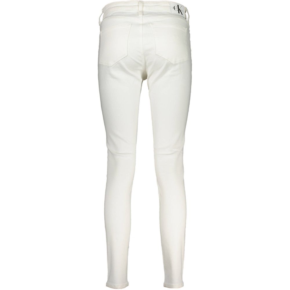 Calvin Klein White Cotton Jeans Denim