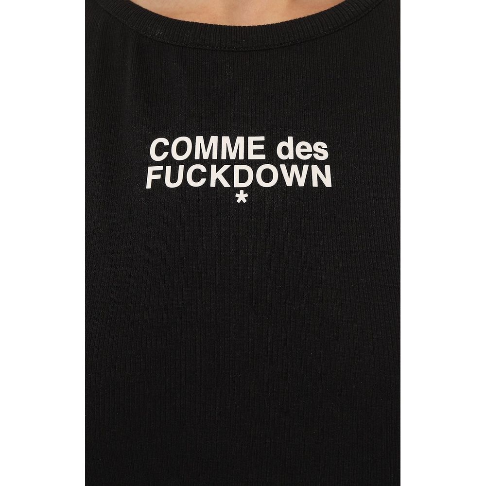 Comme Des Fuckdown Black Cotton T-Shirt