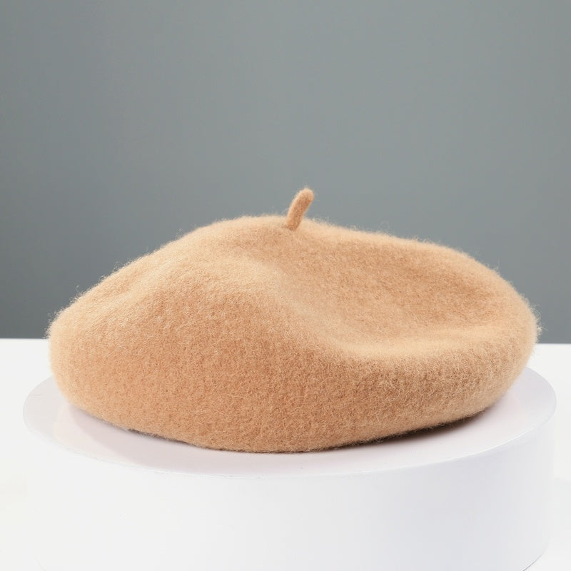 Thickened And Plush Enlarged Hood Elastic Sweatband Beret