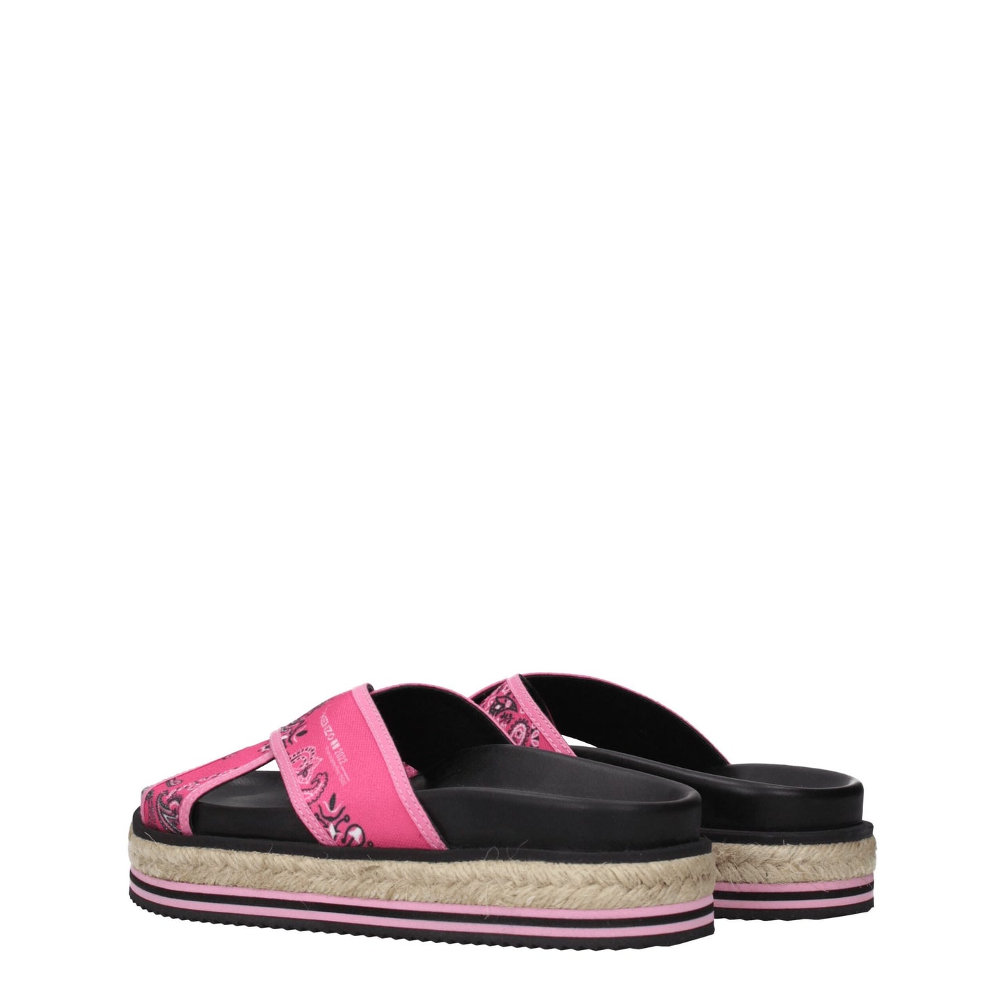 Kenzo Pink Fabric Slippers