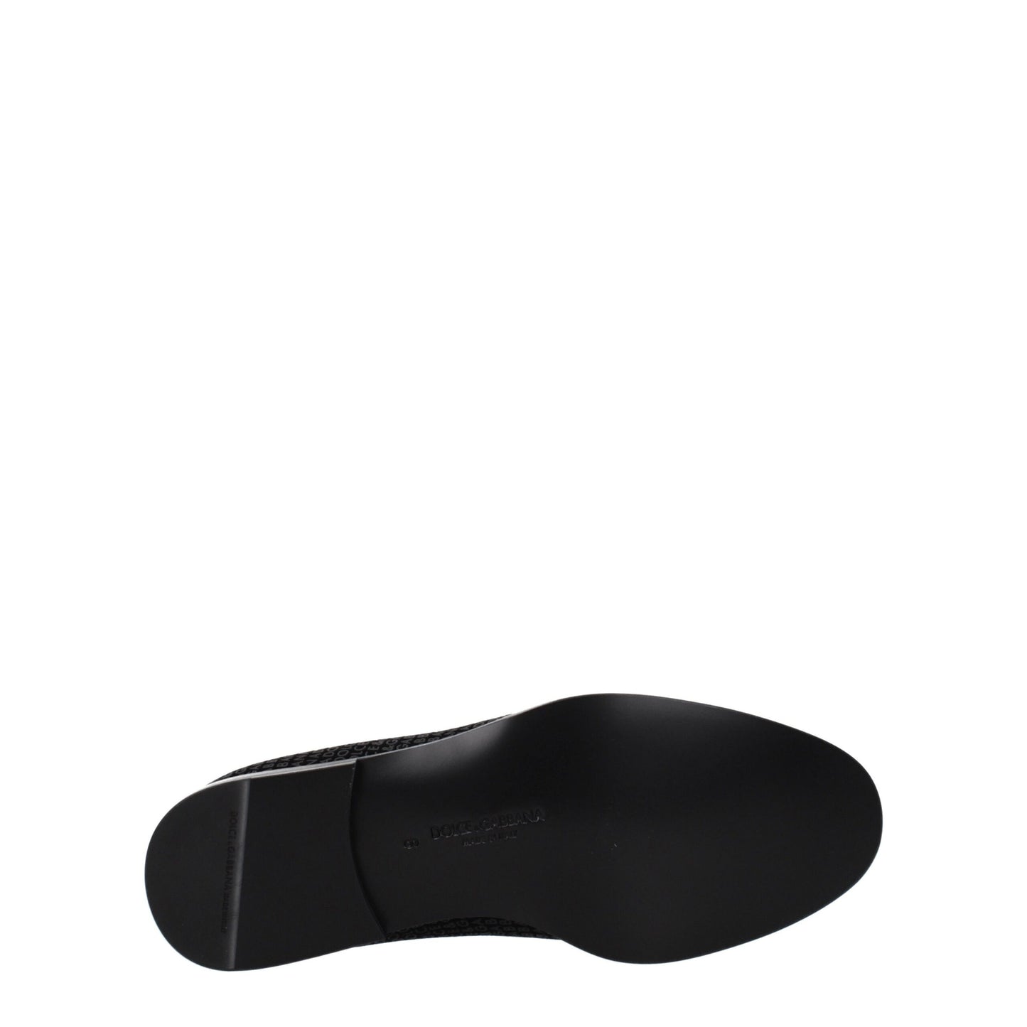 Dolce & Gabbana Black Velvet Slip-On Loafers