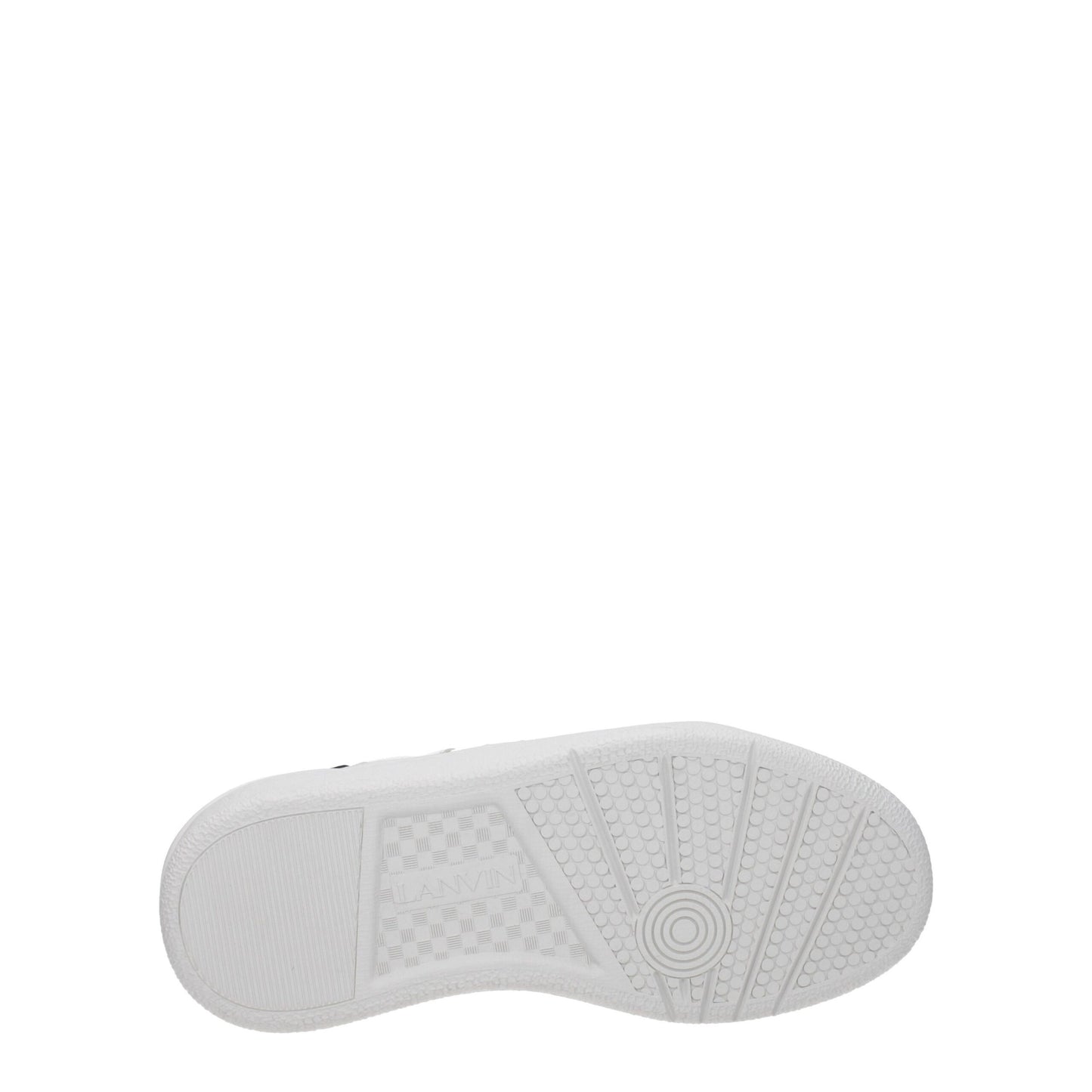 Lanvin White Fabric Low Top Sneakers