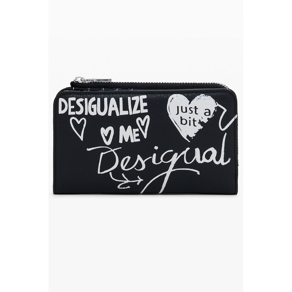Desigual Black Polyethylene Wallet