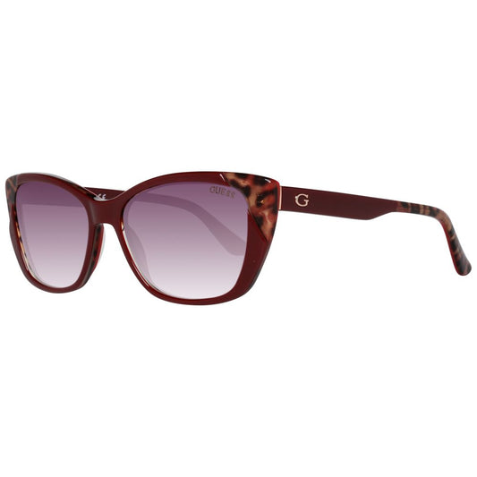 Guess Burgundy Plastic Sunglasses