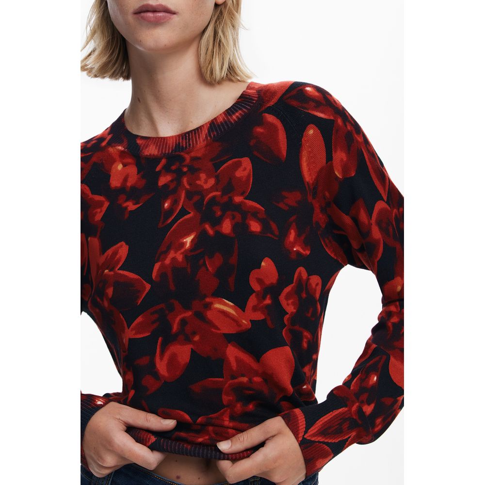 Desigual Black Viscose Sweater