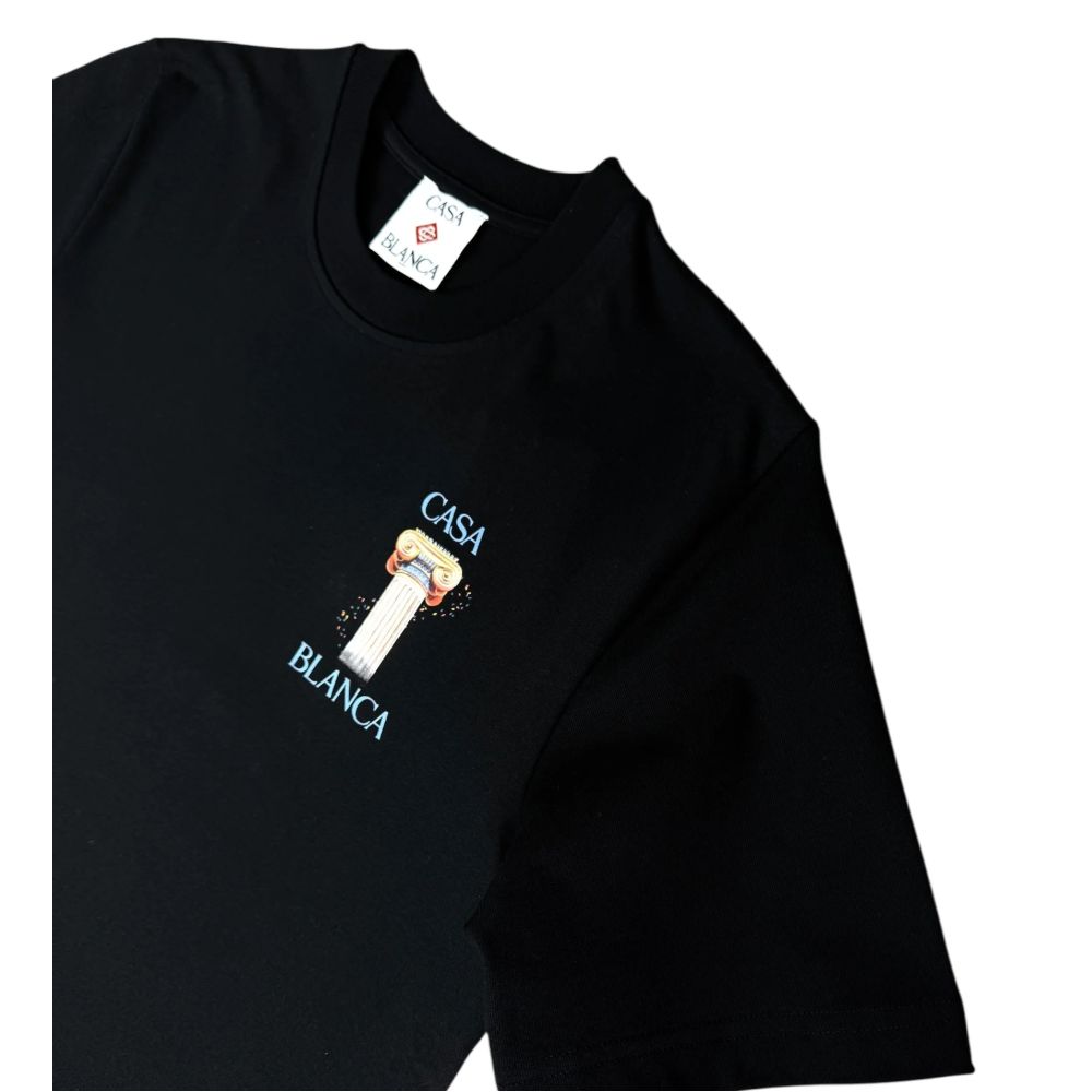 Casablanca Black Cotton T-Shirt