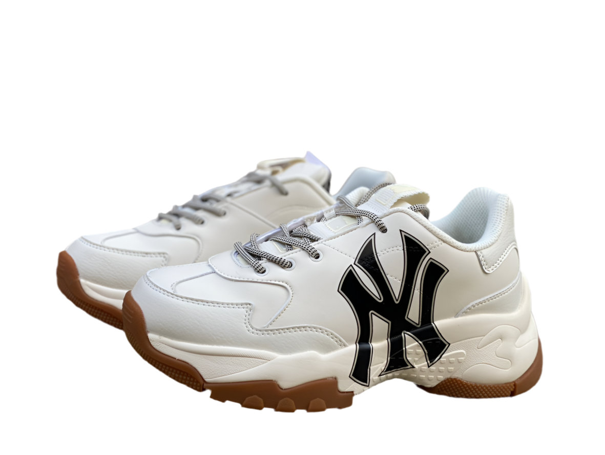MLB white raw rubber MLB Yankees senior shoes men's and women's sneakers