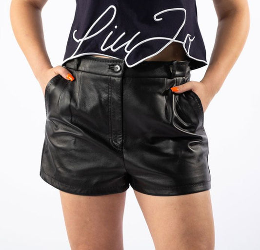 Dolce & Gabbana Black Lambskin Short