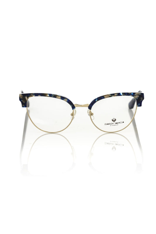 Frankie Morello Blue Metallic Women's Eyeglass Frame