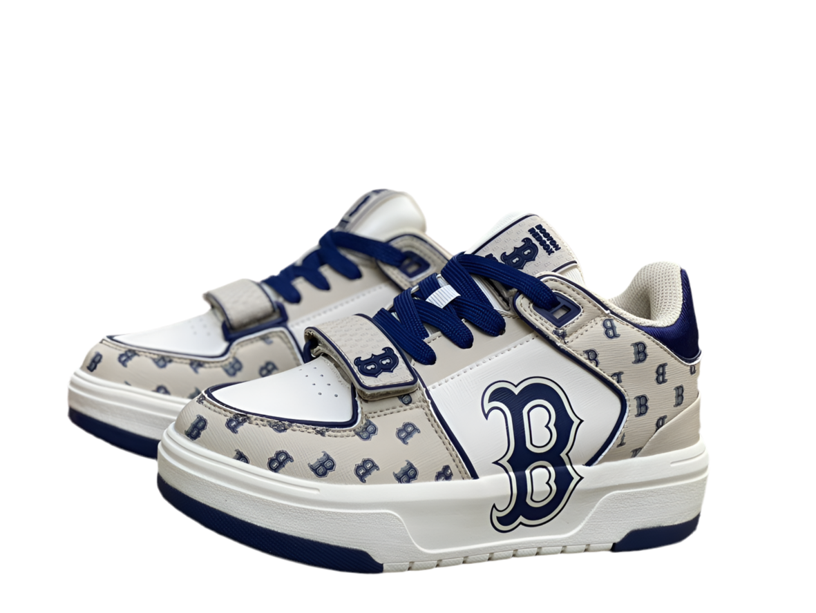 MLB white gray blue pure original ⚡️MLB new NY presbyopia fashion versatile and comfortable men and women sneakers
