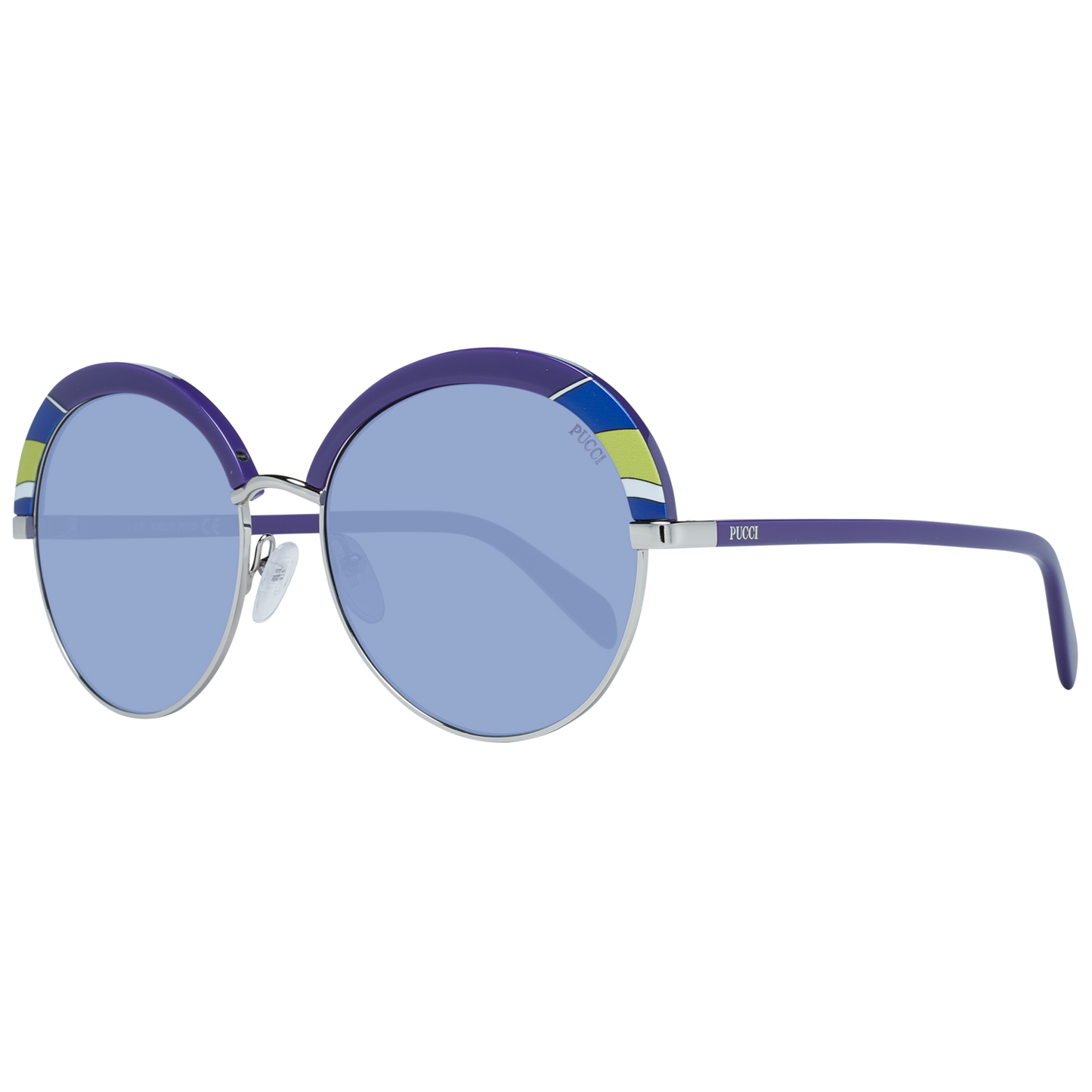 Emilio Pucci Purple Metal & Plastic Sunglasses