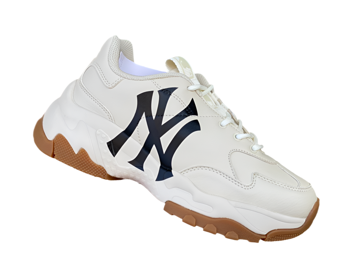 MLB white raw rubber MLB Yankees senior shoes men's and women's sneakers