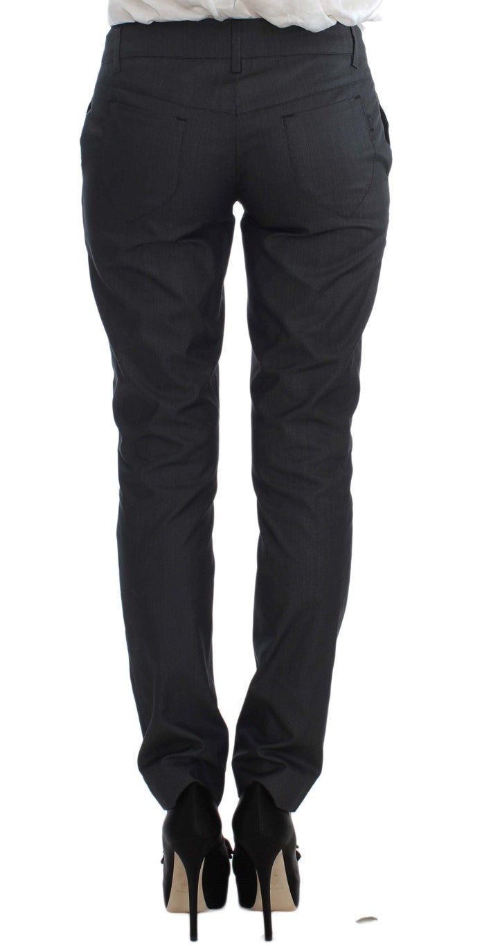 Exte Gray One Button Two Piece Suit