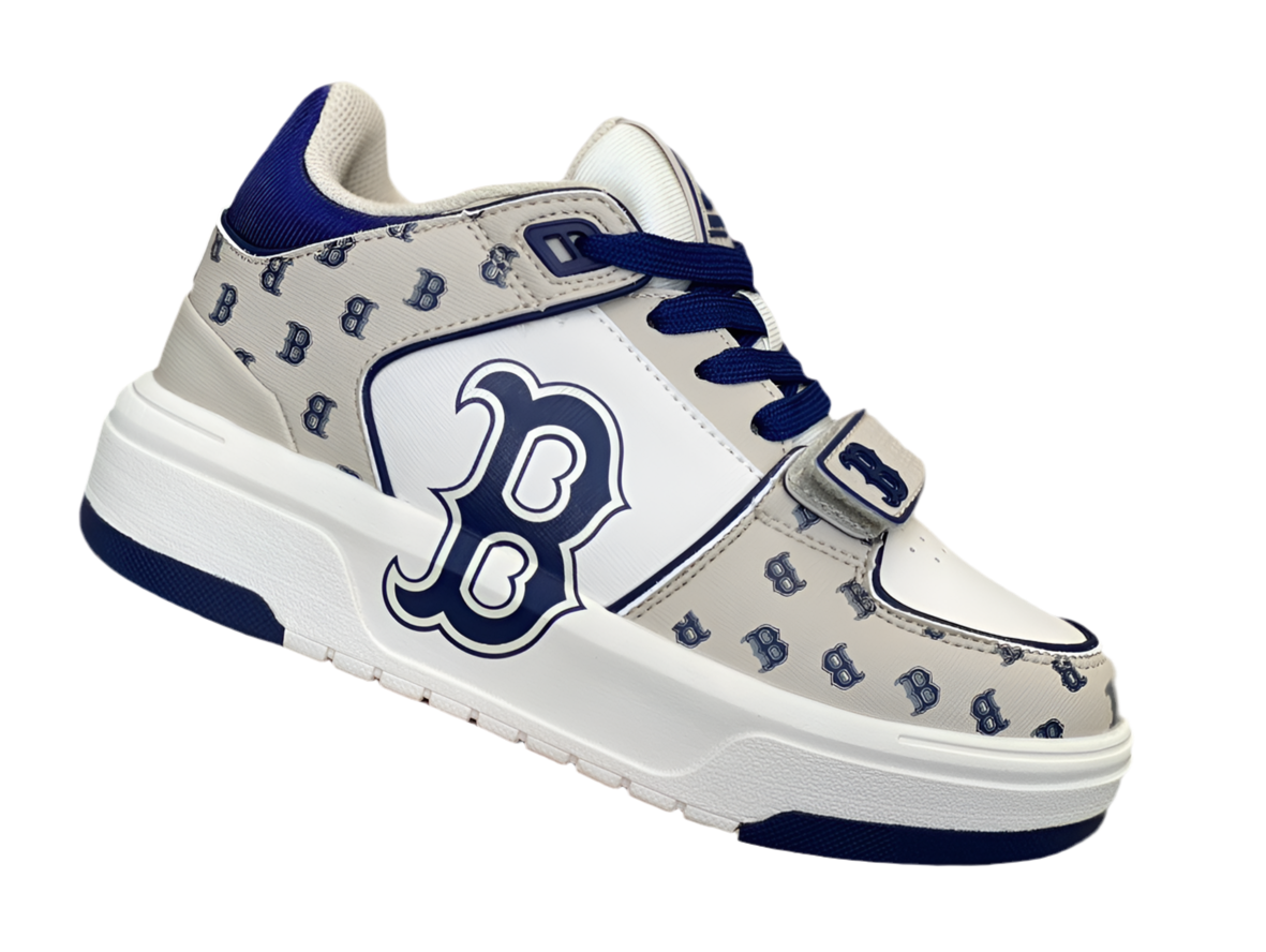 MLB white gray blue pure original ⚡️MLB new NY presbyopia fashion versatile and comfortable men and women sneakers