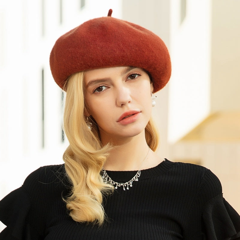 Thickened And Plush Enlarged Hood Elastic Sweatband Beret