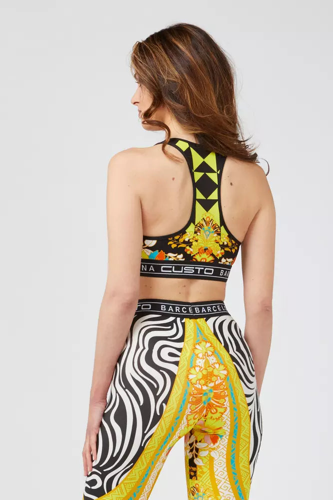 Custo Barcelona Yellow Polyamide T-Shirt