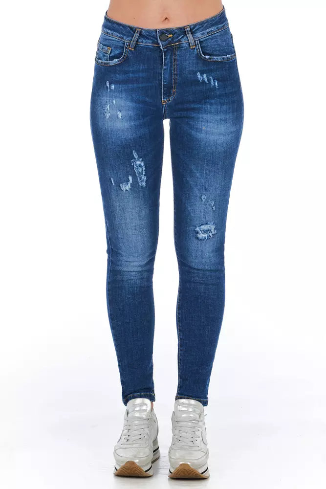 Frankie Morello Blue Denim Women's Jeans