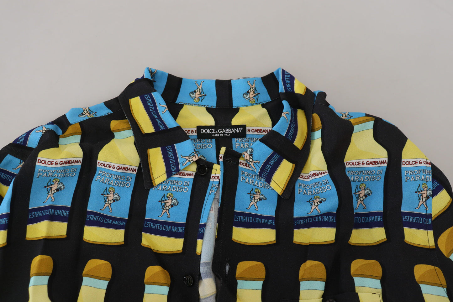 Dolce & Gabbana Multicolor Printed Viscose Casual Shirt