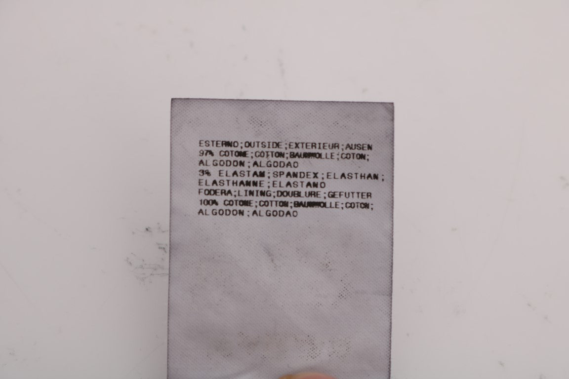 GF Ferre Gray Cotton Stretch Chinos Pants