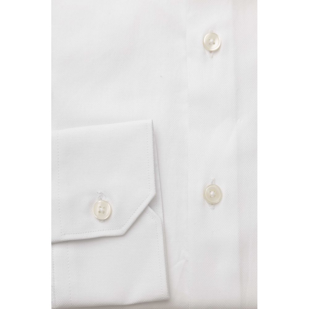 Bagutta White Cotton Men's Shirt