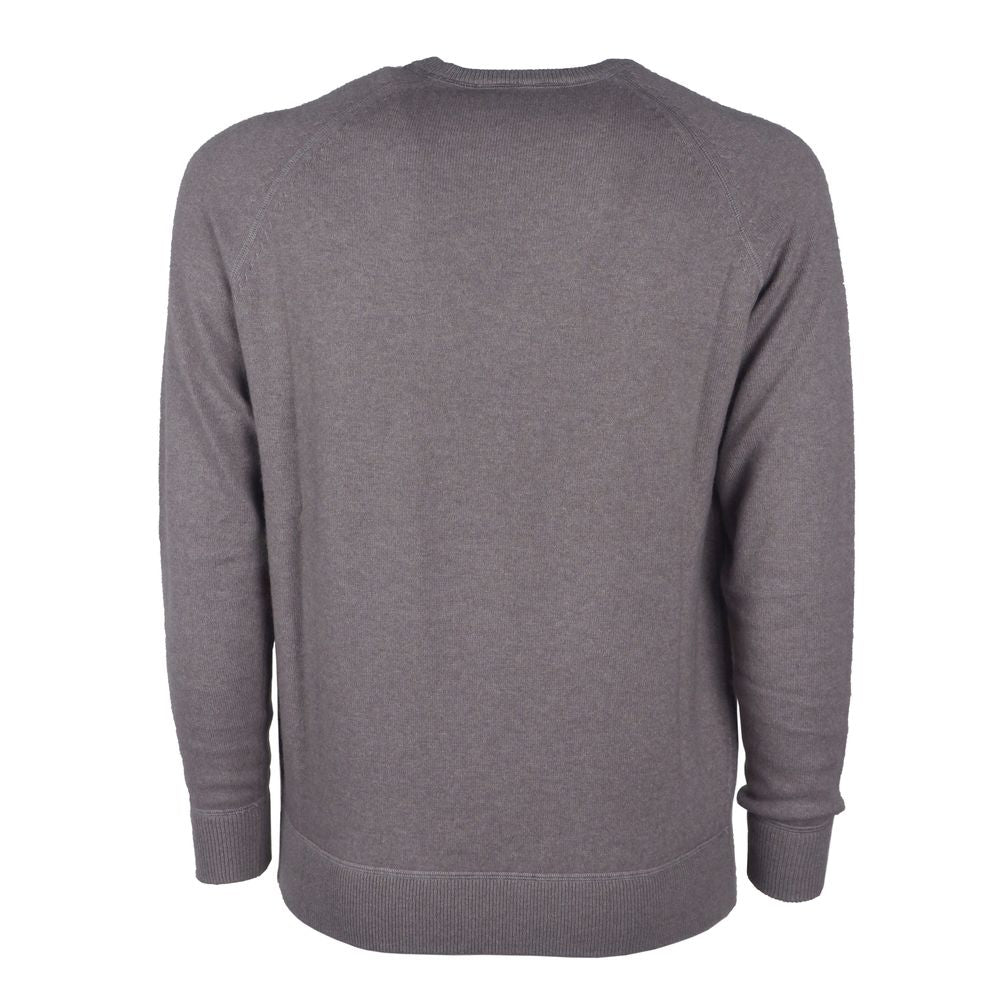 Emilio Romanelli Gray Cashmere Men Sweater
