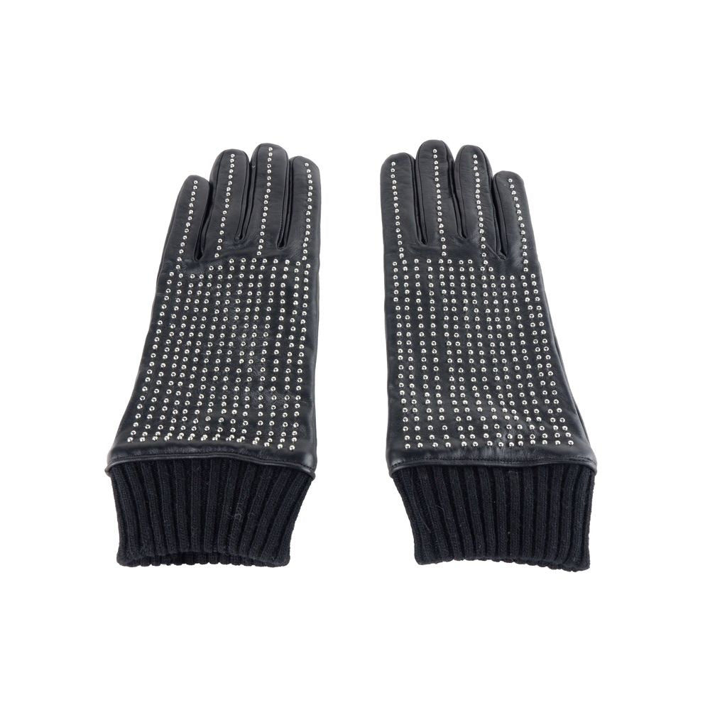 Cavalli Class Black Lambskin Glove