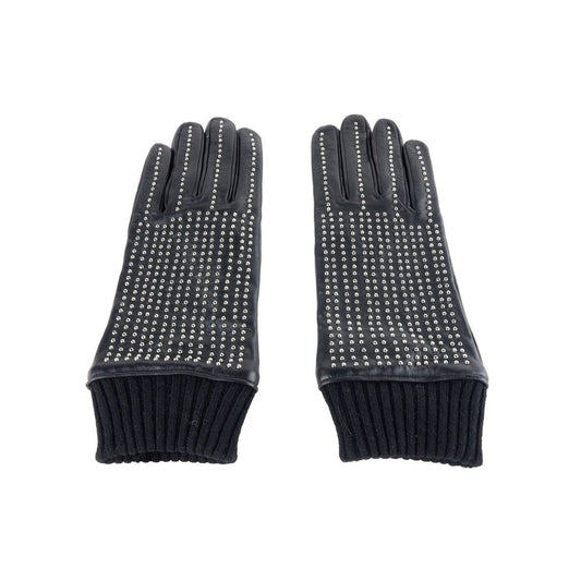 Cavalli Class Black Lambskin Glove