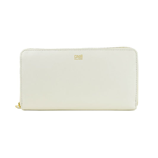 Cavalli Class White Calfskin Wallet