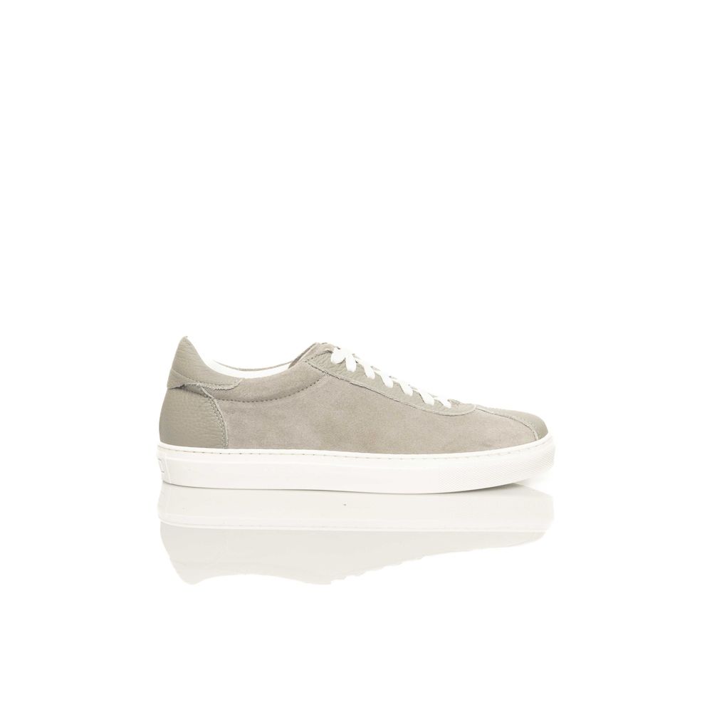 Cerruti 1881 Gray Cowhide Sneaker