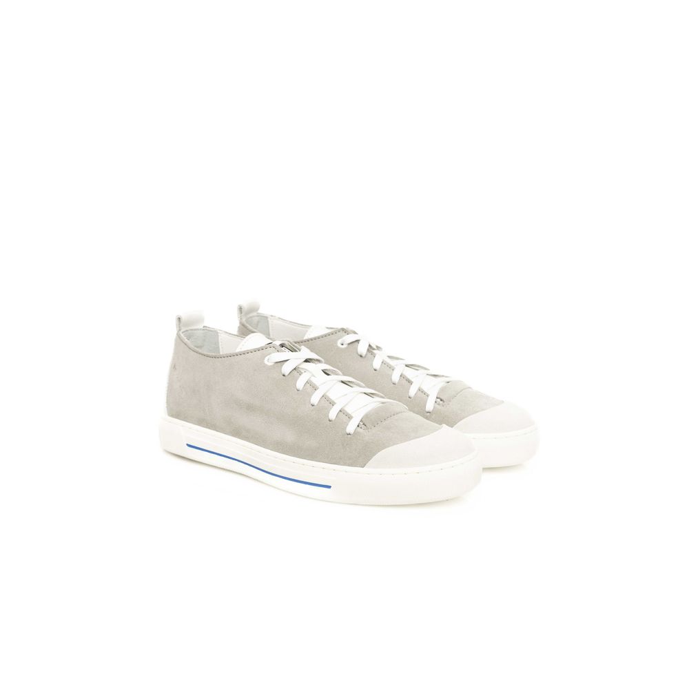 Cerruti 1881 Gray Cowhide Sneaker