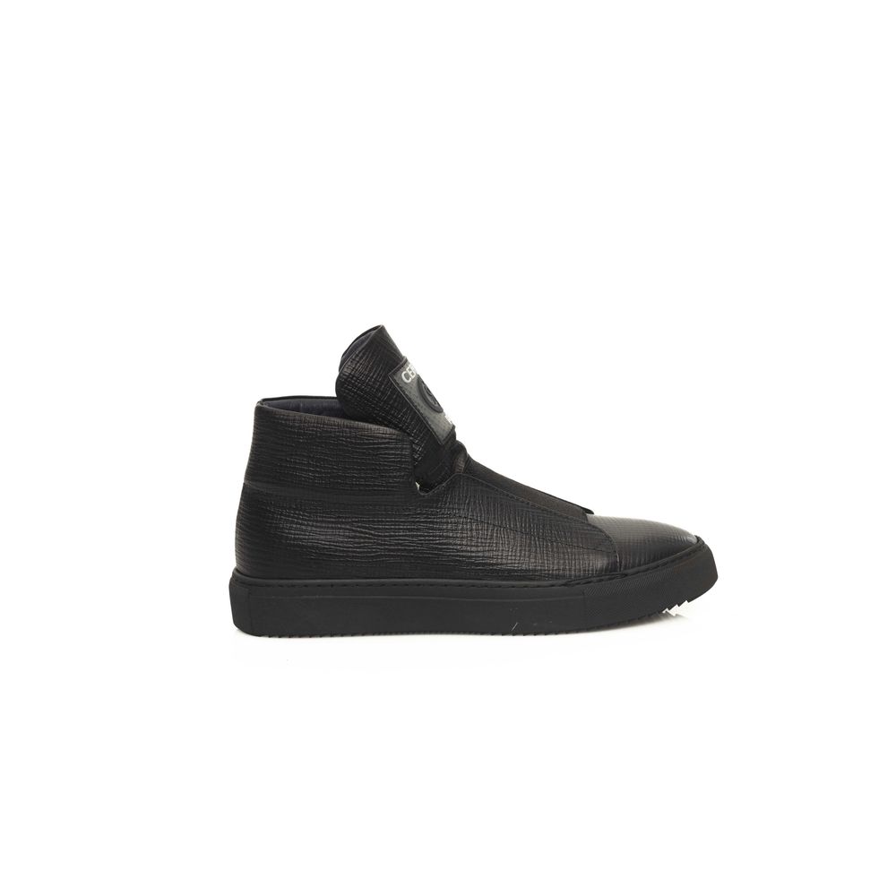 Cerruti 1881 Black Calfskin Sneaker