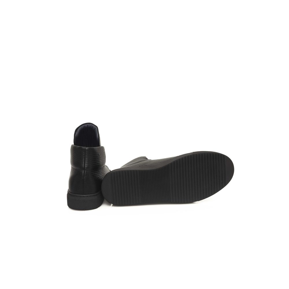 Cerruti 1881 Black Calfskin Sneaker