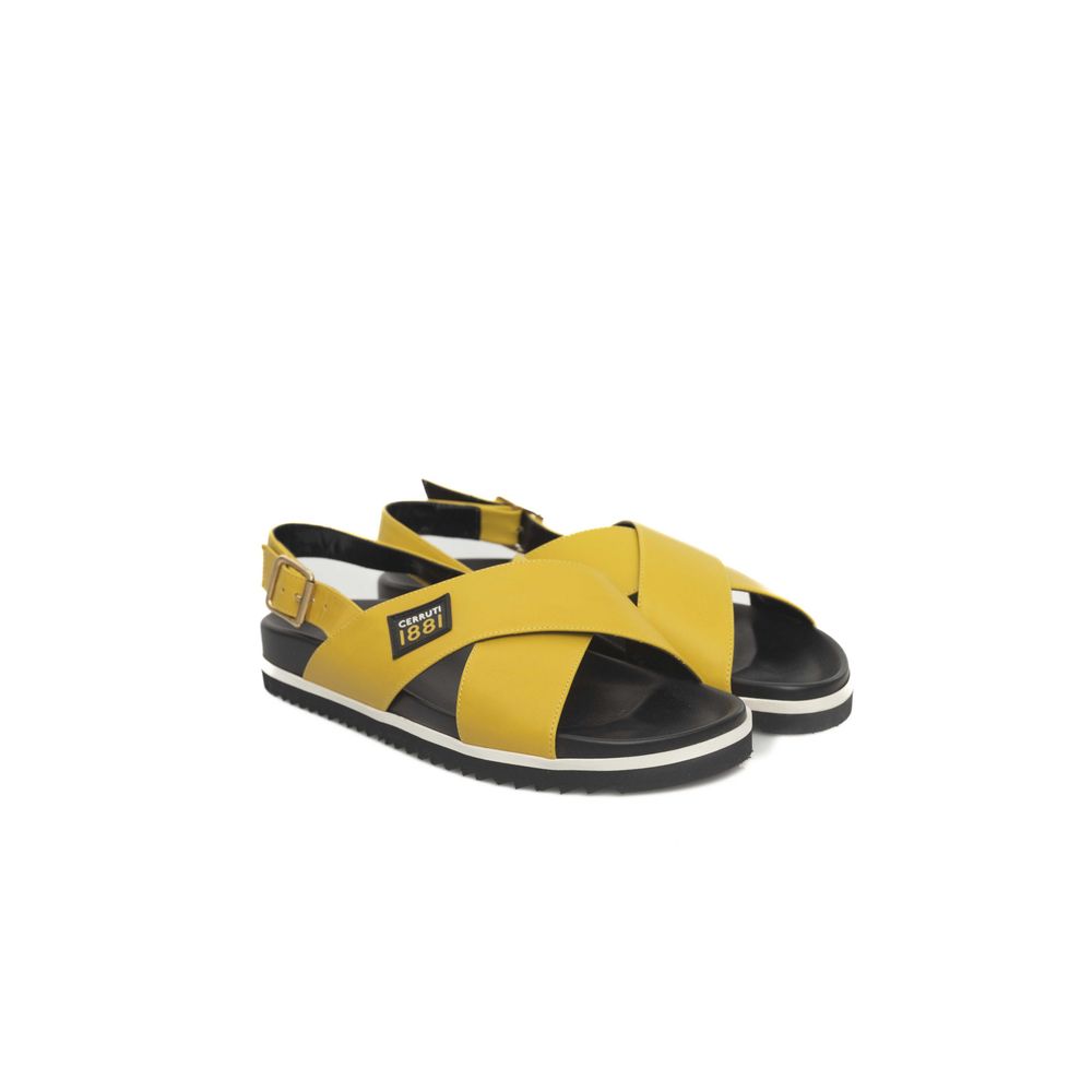 Cerruti 1881 Yellow Calfskin Sandal