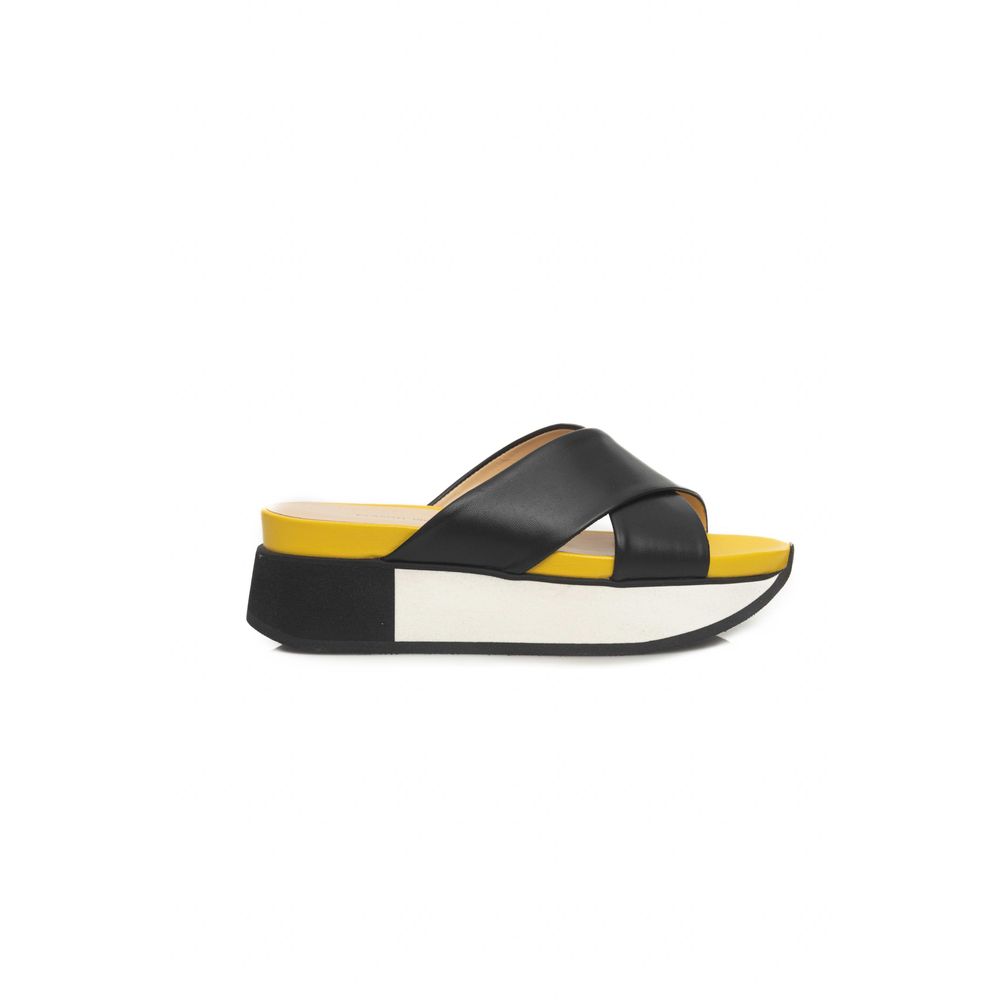 Cerruti 1881 Black Calfskin Sandal