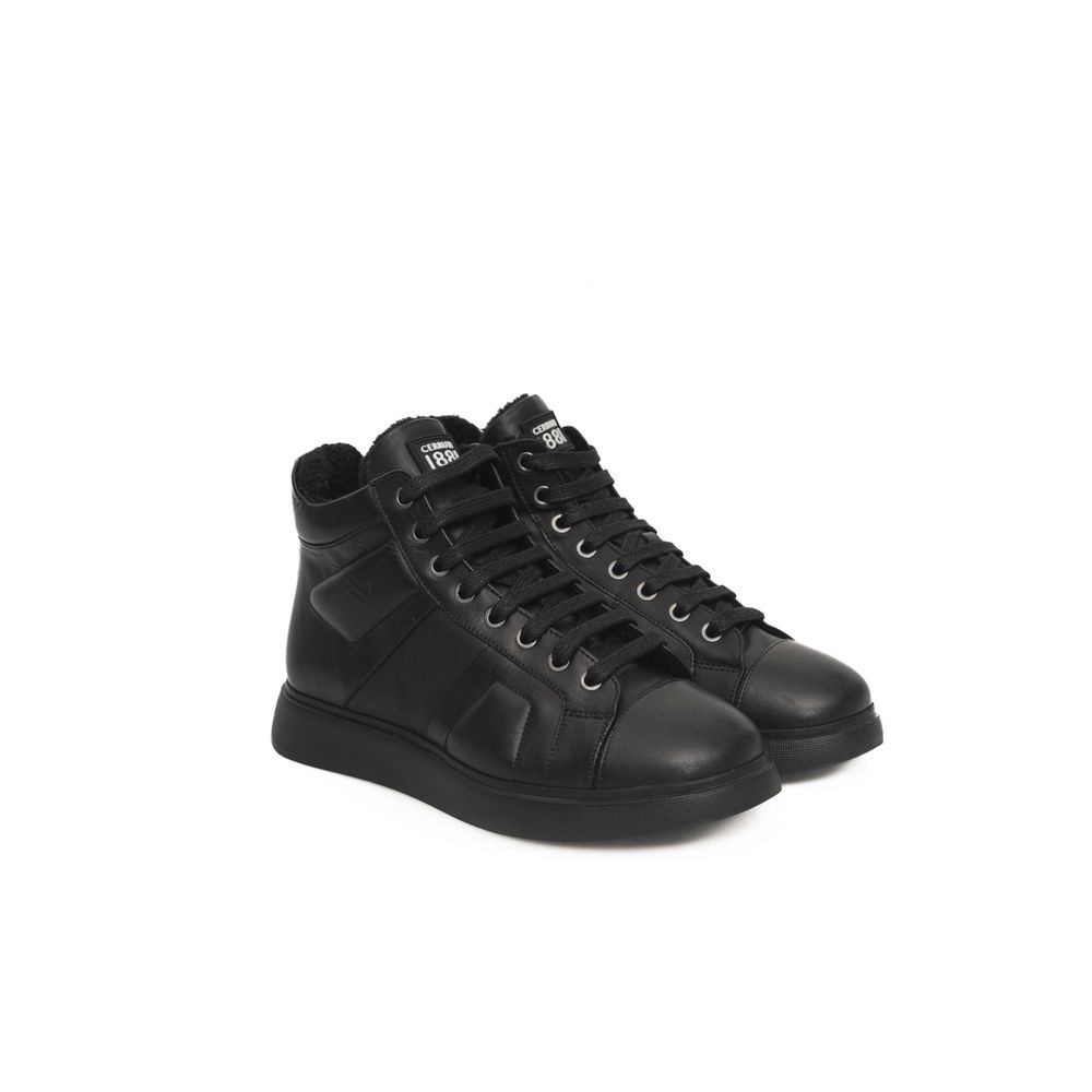 Cerruti 1881 Black Cowhide Sneaker