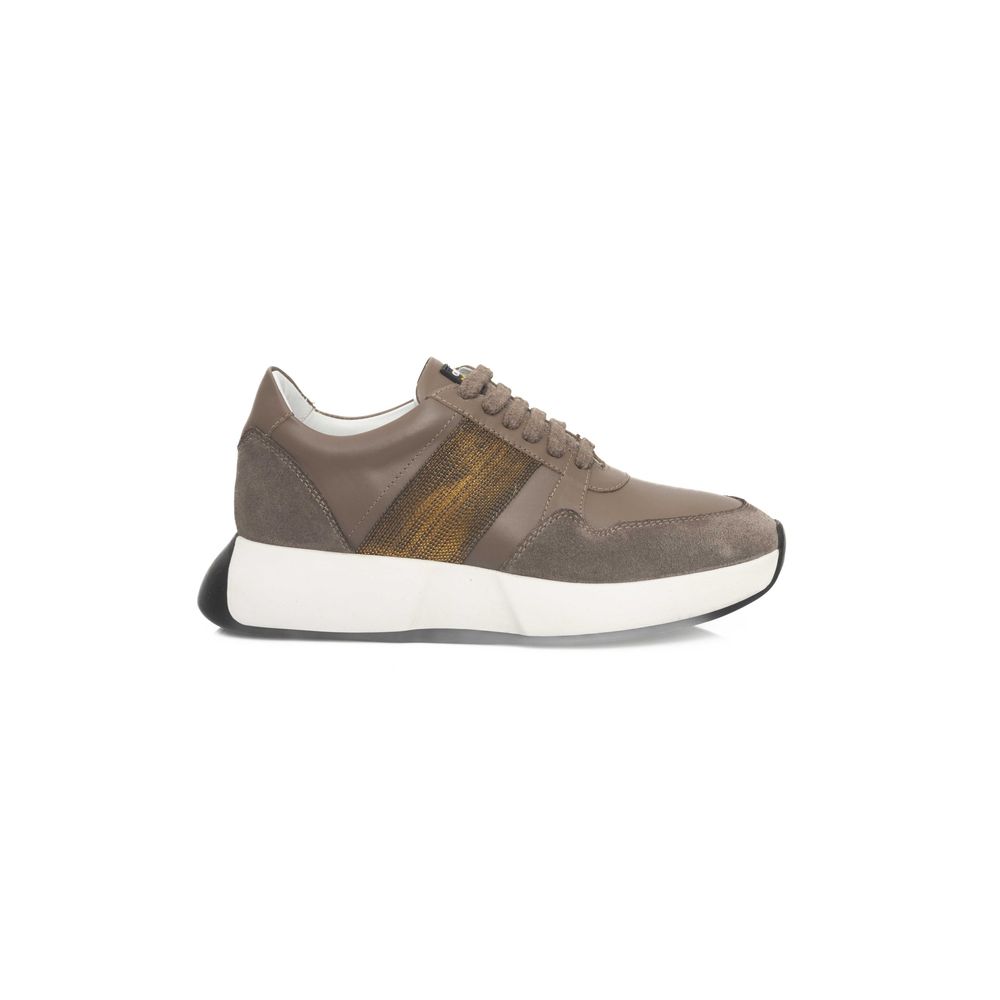 Cerruti 1881 Beige Cowhide Sneaker