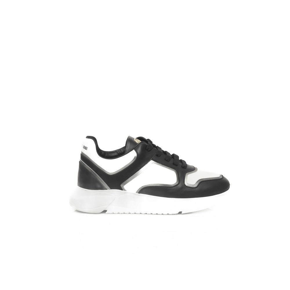 Cerruti 1881 Black And White Cowhide Sneaker
