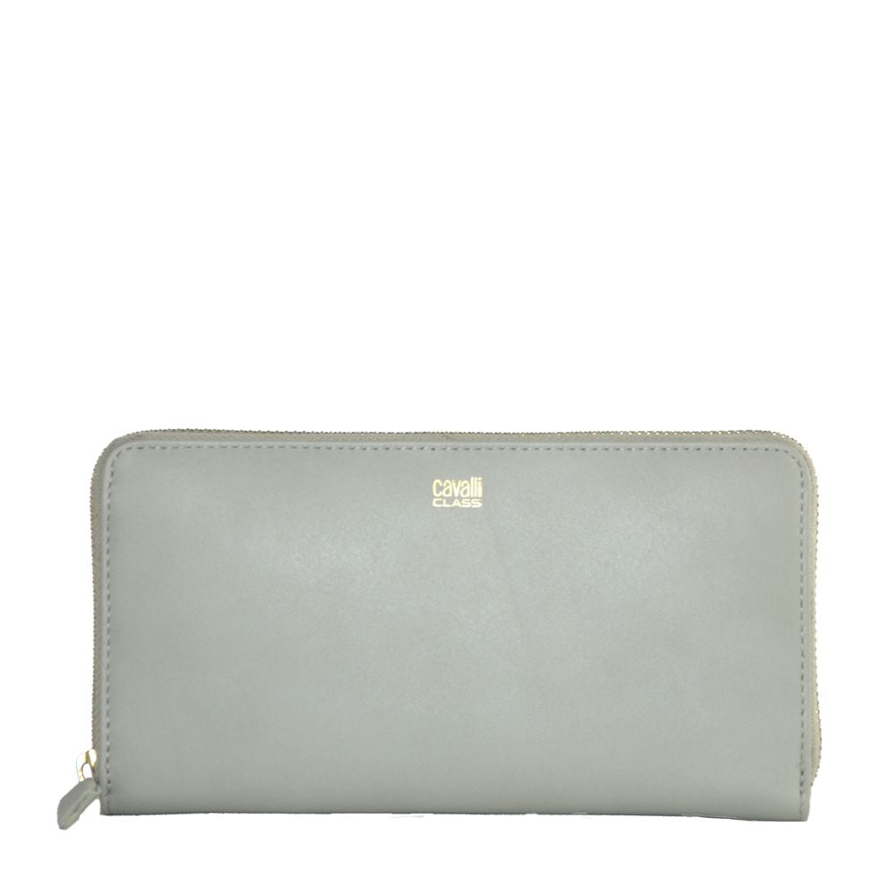 Cavalli Class Gray Calfskin Wallet