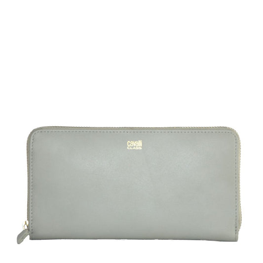 Cavalli Class Gray Calfskin Wallet